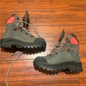 Steel toe ,slip resistant Gray and Black Work Boots